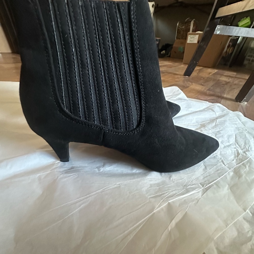Bar III Black Heeled Ankle Boots - Picture 6 of 6